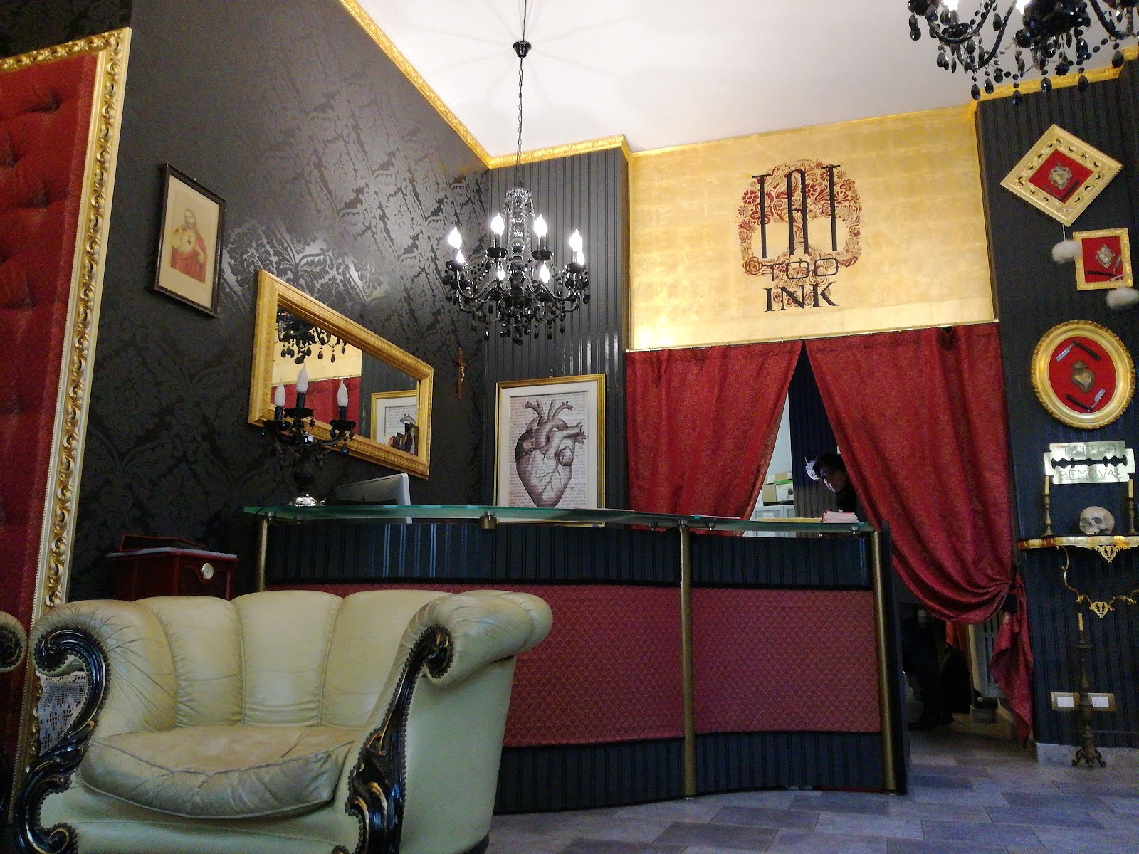 L'ingresso dello studio Tattoo Ink Bergamo