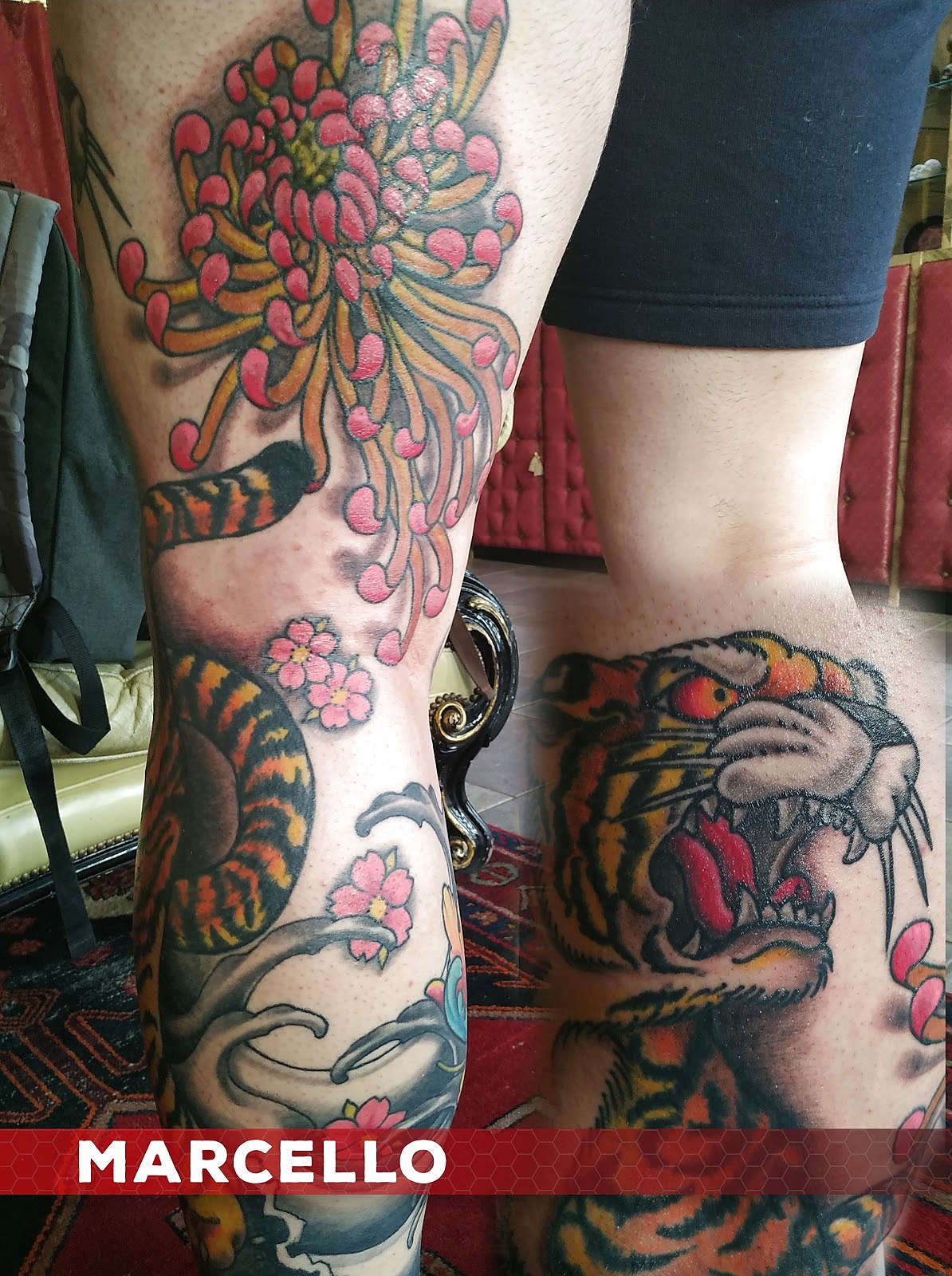 Tatuaggio fineline realizzato da Tattoo Ink Bergamo